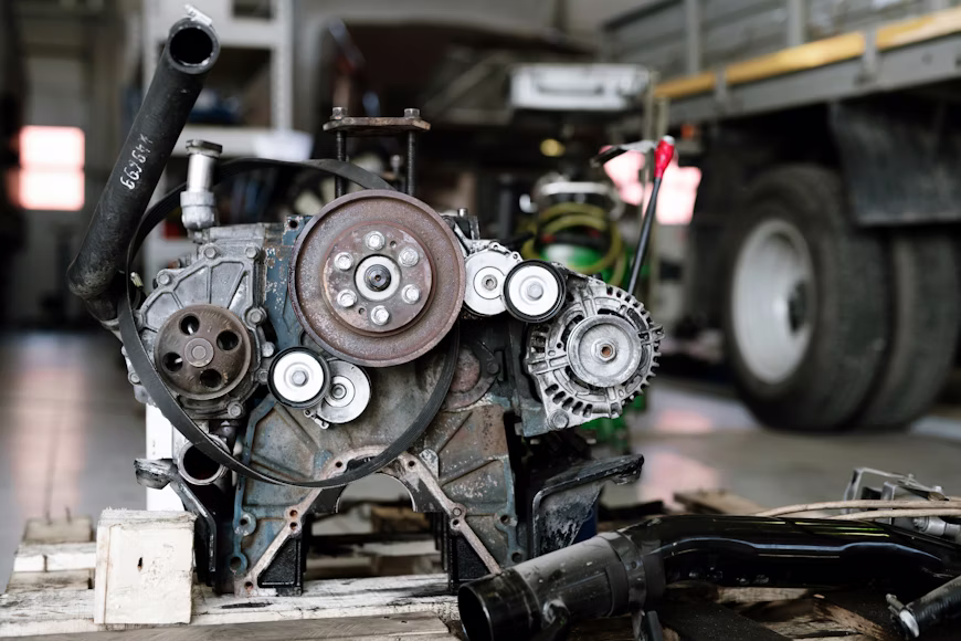 mechanic installing water pump in Westland repair shop